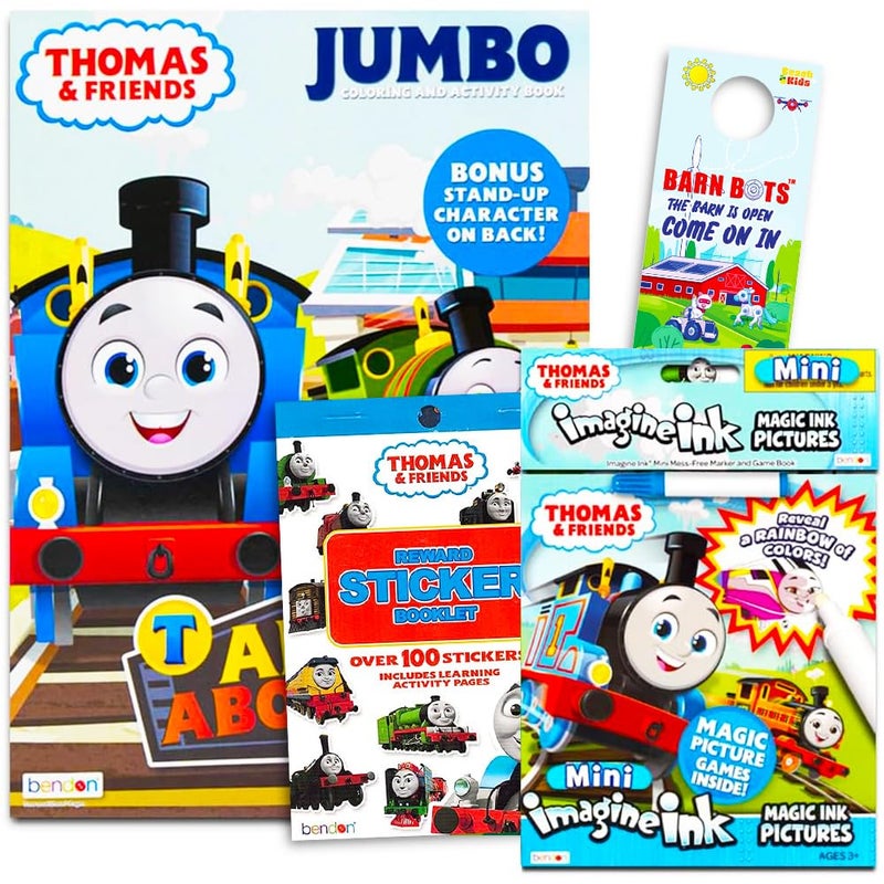 THOMAS & FRIENDS كتاب توماس القطار وكتاب الملصقات - Image 1